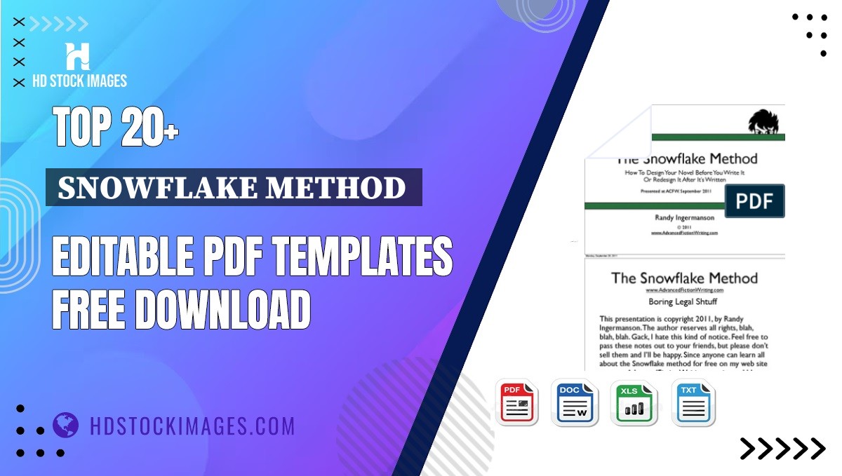 Top 20+ Snowflake Method  Editable PDF Templates Free Download