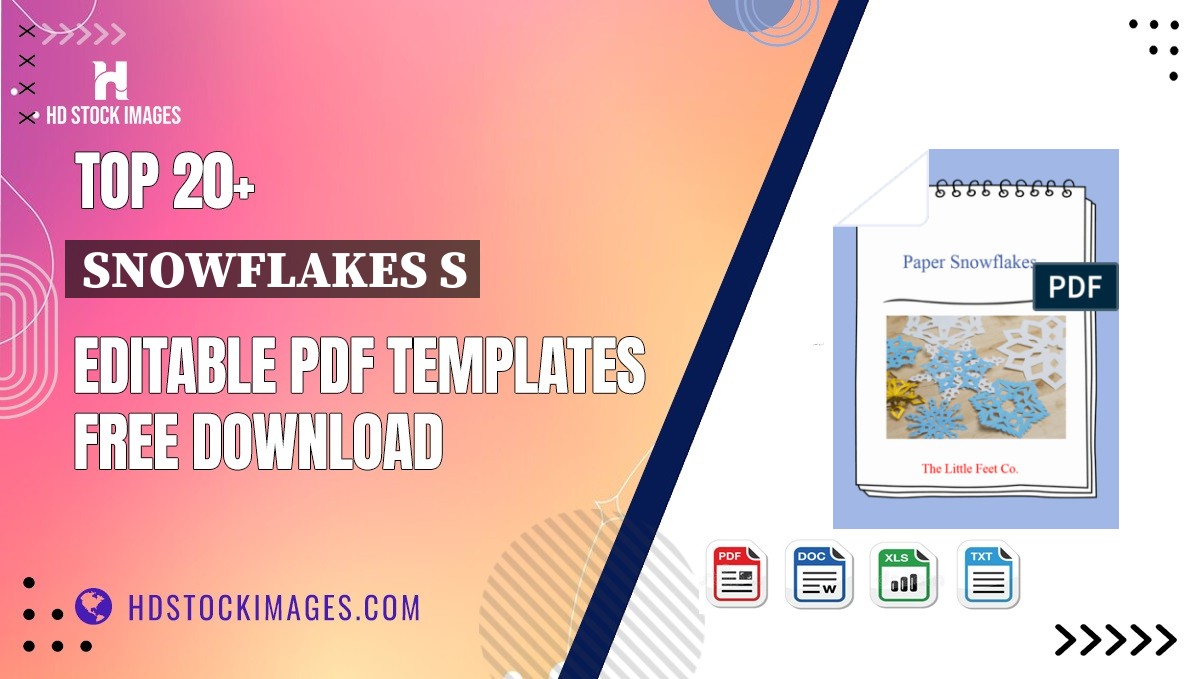Top 20+ Snowflakes S Editable PDF Templates Free Download