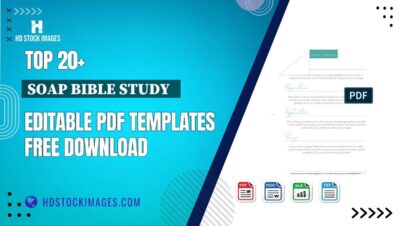 Top 20+ Soap Bible Study Editable PDF Templates Free Download