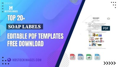 Top 20+ Soap Labels  Editable PDF Templates Free Download