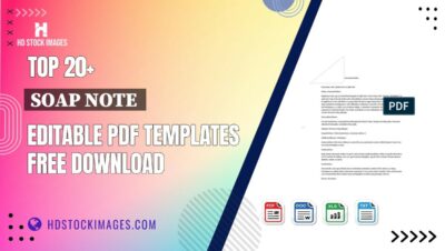Top 20+ Soap Note Editable PDF Templates Free Download