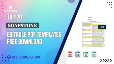 Top 20+ Soapstone  Editable PDF Templates Free Download