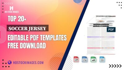 Top 20+ Soccer Jersey  Editable PDF Templates Free Download