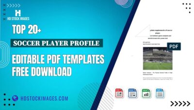 Top 20+ Soccer Player Profile  Editable PDF Templates Free Download