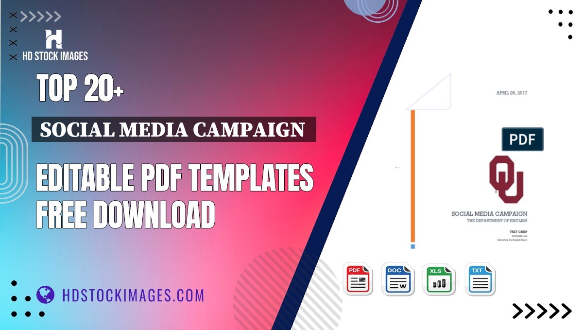 Top 20+ Social Media Campaign  Editable PDF Templates Free Download