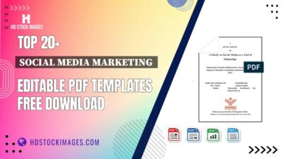 Top 20+ Social Media Marketing  Editable PDF Templates Free Download