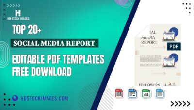 Top 20+ Social Media Report  Editable PDF Templates Free Download