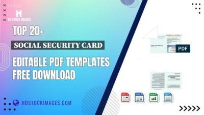 Top 20+ Social Security Card Editable PDF Templates Free Download