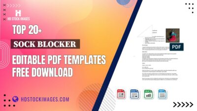 Top 20+ Sock Blocker  Editable PDF Templates Free Download