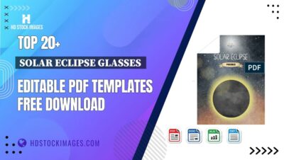 Top 20+ Solar Eclipse Glasses  Editable PDF Templates Free Download