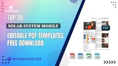 Top 20+ Solar System Mobile  Editable PDF Templates Free Download