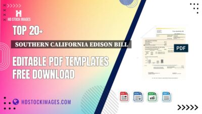 Top 20+  Southern California Edison Bill  Editable PDF Templates Free Download