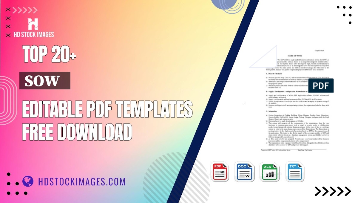 Top 20+ Sow   Editable PDF Templates Free Download