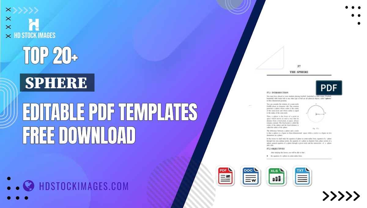 Top 20+ Sphere  Editable PDF Templates Free Download