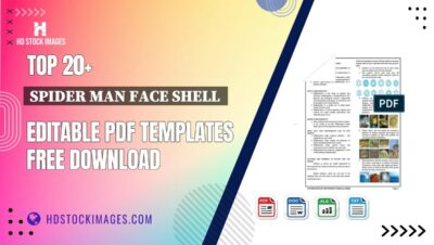 Top 20+ Spider Man Face Shell  Editable PDF Templates Free Download