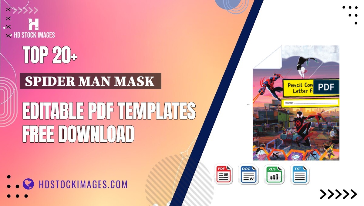 Top 20+ Spider Man Mask  Editable PDF Templates Free Download