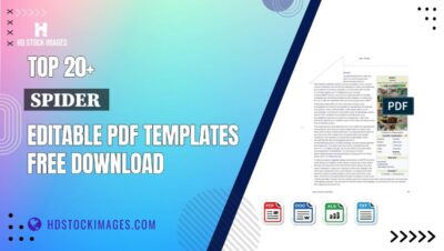 Top 20+ Spider  Editable PDF Templates Free Download