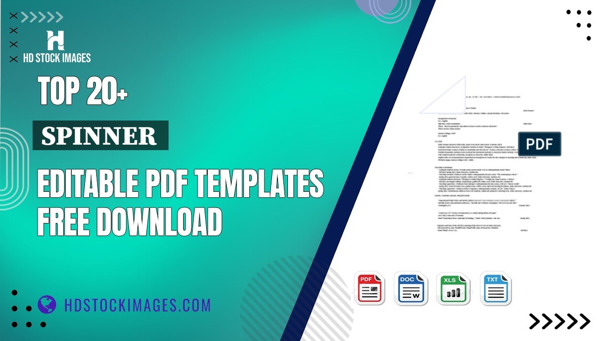 Top 20+ Spinner  Editable PDF Templates Free Download