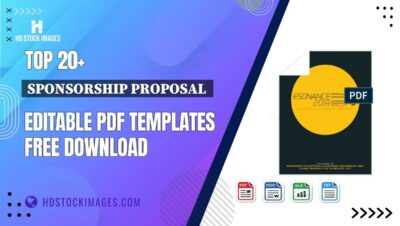 Top 20+ Sponsorship Proposal  Editable PDF Templates Free Download