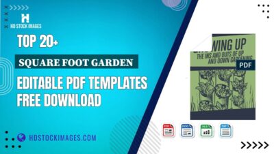 Top 20+ Square Foot Garden  Editable PDF Templates Free Download