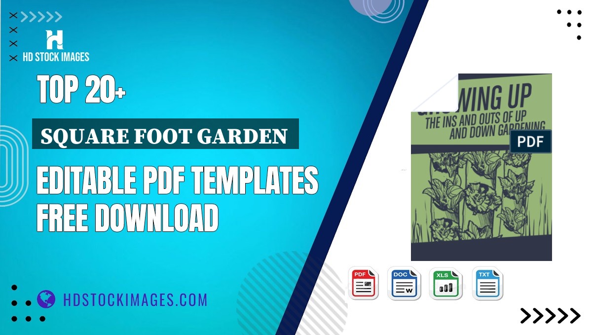 Top 20+ Square Foot Garden  Editable PDF Templates Free Download