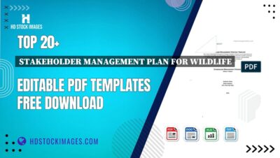 Top 20+ Stakeholder Management Plan For Wildlife Editable PDF Templates Free Download