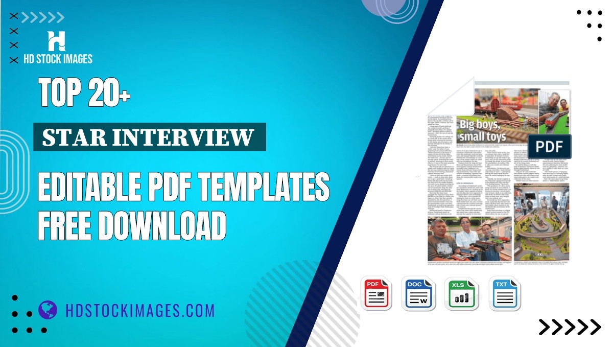 Top 20+ Star Interview  Editable PDF Templates Free Download