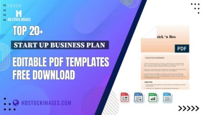 Top 20+ Start Up Business Plan  Editable PDF Templates Free Download