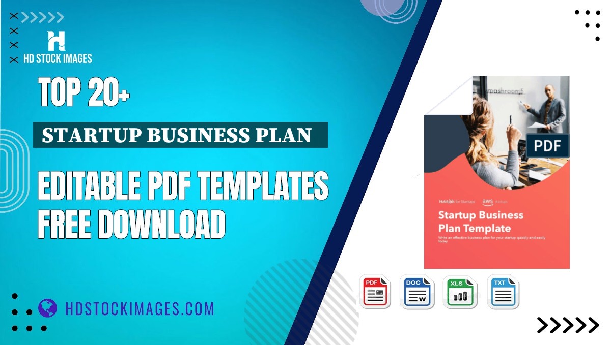 Top 20+ Startup Business Plan   Editable PDF Templates Free Download