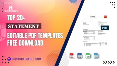 Top 20+ Statement  Editable PDF Templates Free Download