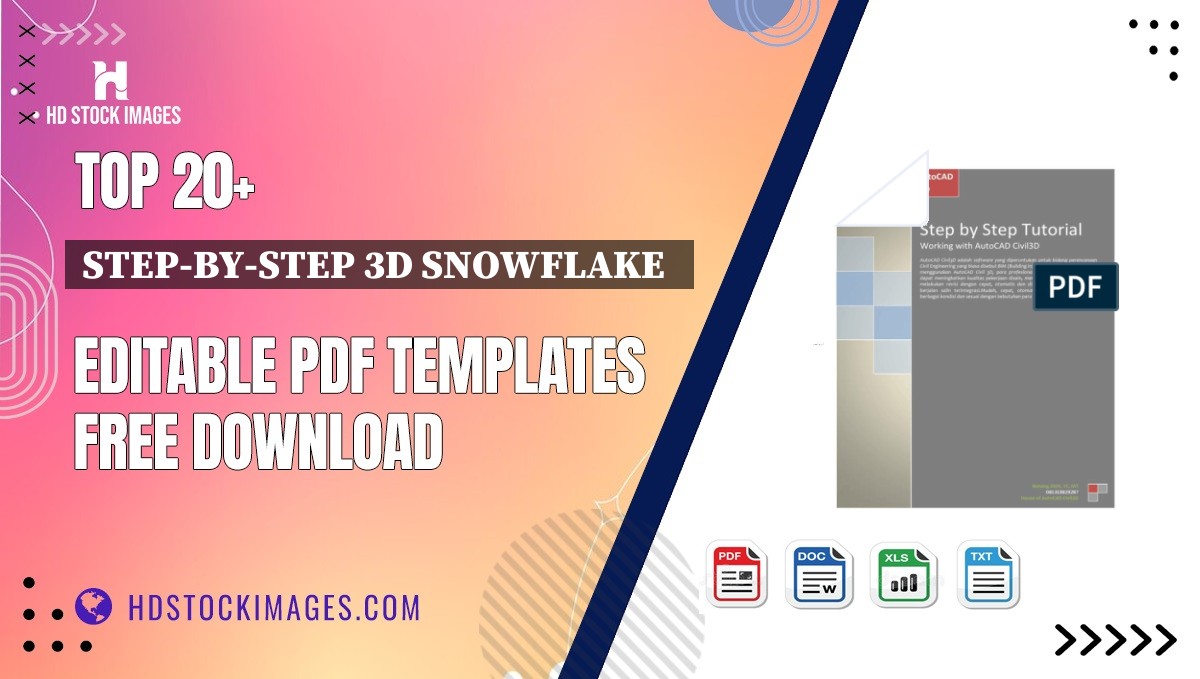 Top 20+ Step-by-step 3d Snowflake   Editable PDF Templates Free Download