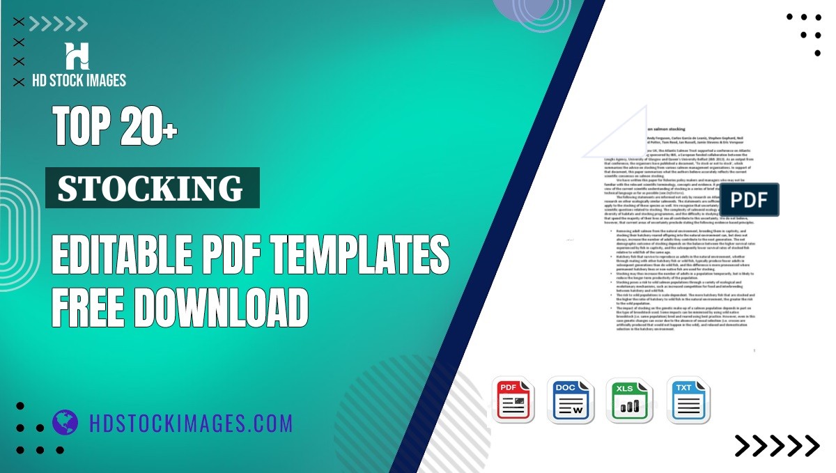 Top 20+ Stocking  Editable PDF Templates Free Download