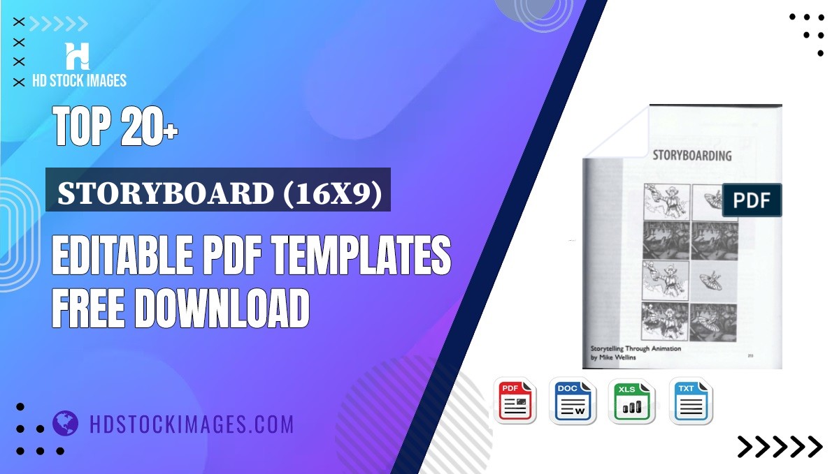 Top 20+ Storyboard (16x9) Editable PDF Templates Free Download