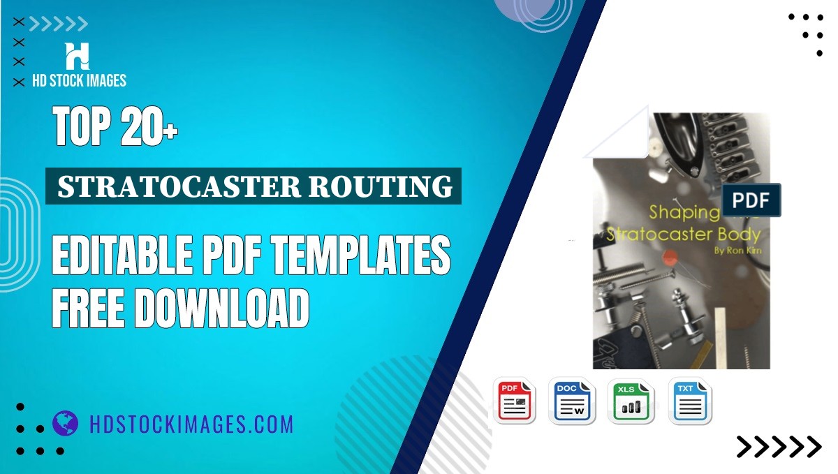 Top 20+ Stratocaster Routing Editable PDF Templates Free Download