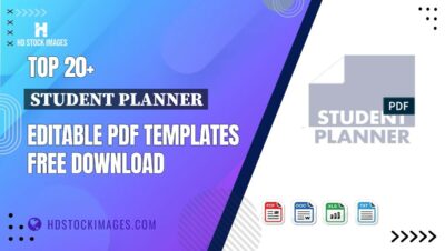 Top 20+ Student Planner Editable PDF Templates Free Download