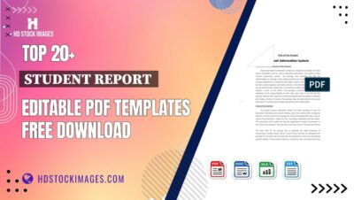 Top 20+ Student Report  Editable PDF Templates Free Download