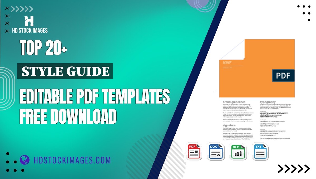 Top 20+ Style Guide Editable PDF Templates Free Download