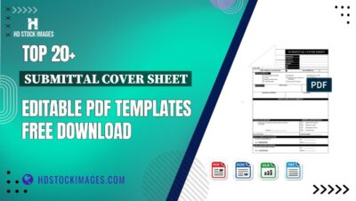 Top 20+ Submittal Cover Sheet Editable PDF Templates Free Download