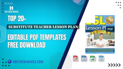 Top 20+ Substitute Teacher Lesson Plan Editable PDF Templates Free Download