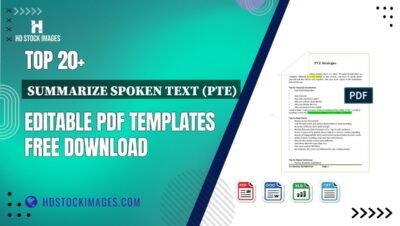 Top 20+ Summarize Spoken Text (pte) Editable PDF Templates Free Download