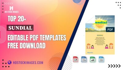 Top 20+ Sundial Editable PDF Templates Free Download