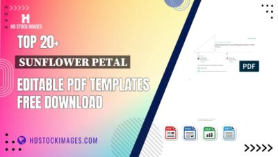 Top 20+ Sunflower Petal Editable PDF Templates Free Download