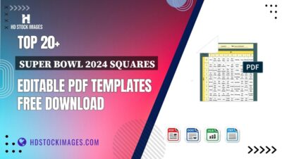 Top 20+ Super Bowl 2024 Squares Editable PDF Templates Free Download