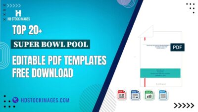 Top 20+ Super Bowl Pool Editable PDF Templates Free Download