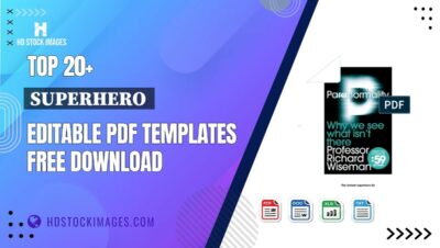 Top 20+ Superhero  Editable PDF Templates Free Download