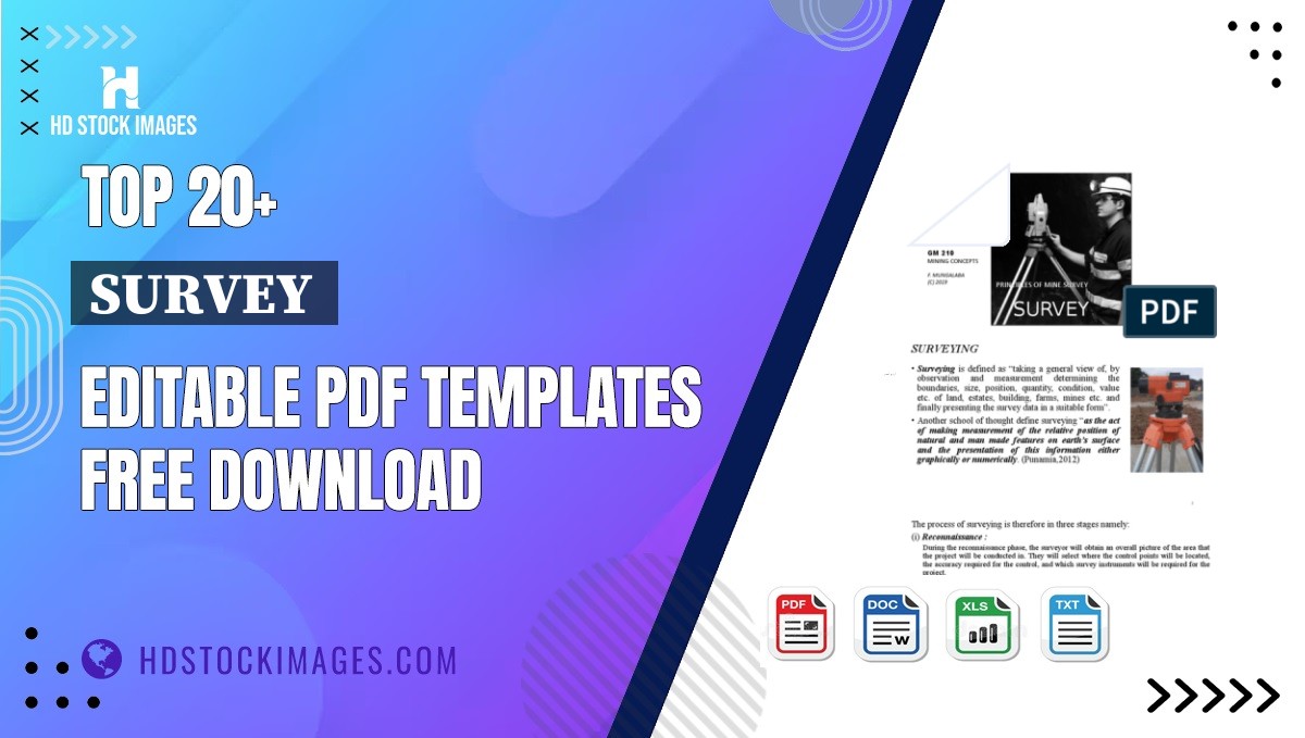 Top 20+ Survey  Editable PDF Templates Free Download