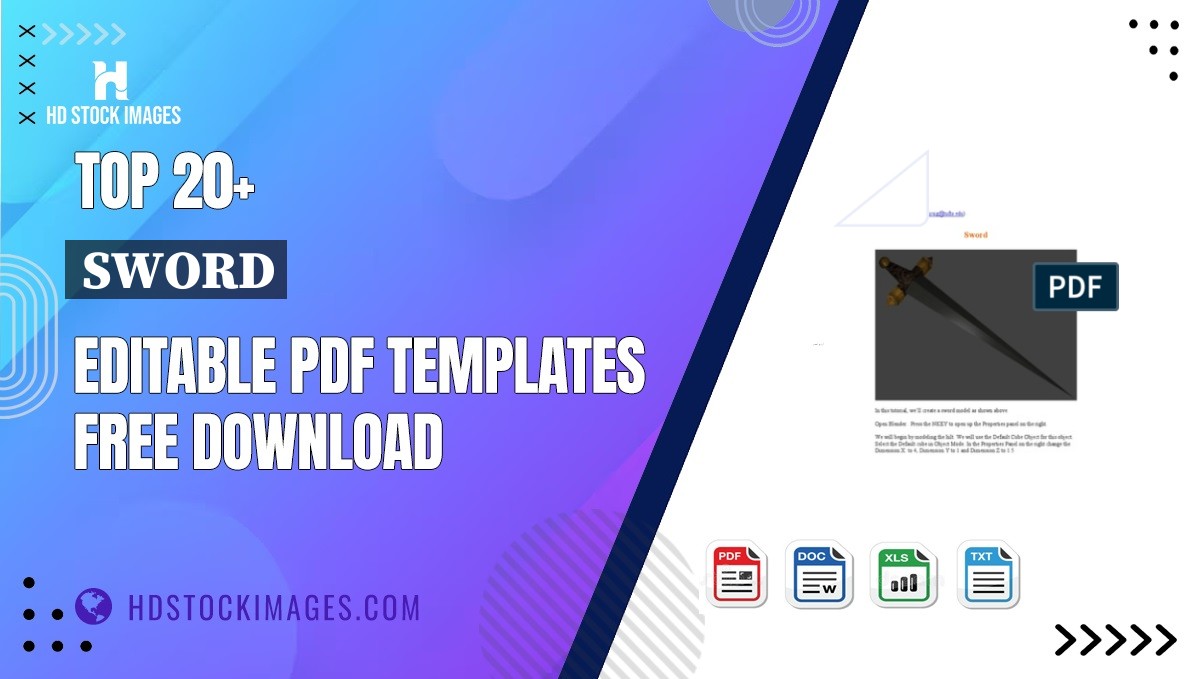 Top 20+ Sword Editable PDF Templates Free Download