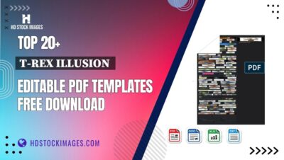 Top 20+ T-rex Illusion  Editable PDF Templates Free Download