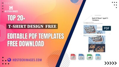 Top 20+ T-shirt Design Free Editable PDF Templates Free Download