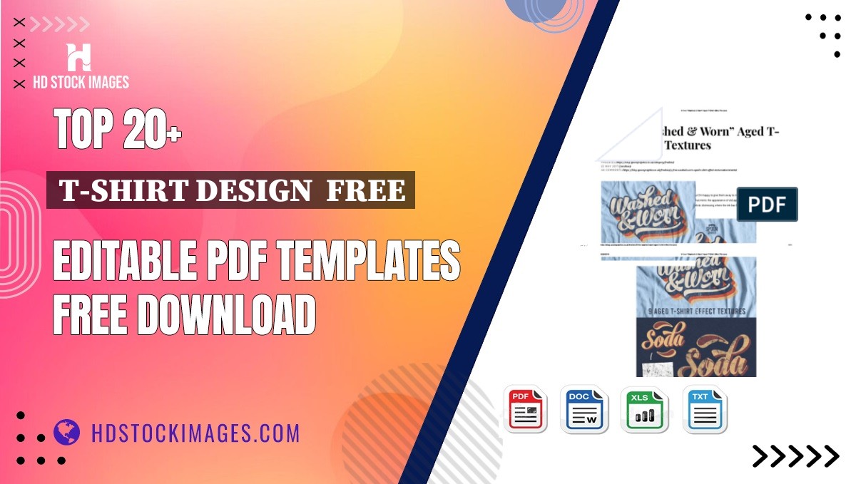 Top 20+ T-shirt Design  Free Editable PDF Templates Free Download